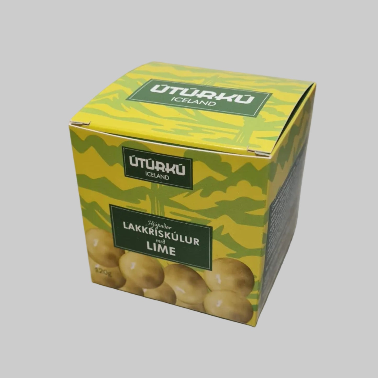 ÚTÚRKÚ súkkulaðihjúpaður saltlakkrís með lime 120g