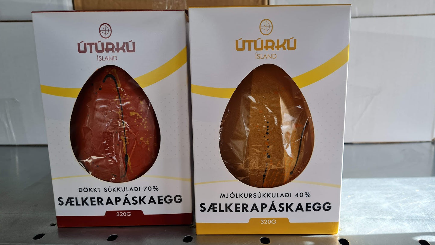 ÚTÚRKÚ páskaegg - mjólkursúkkulaði - 320g