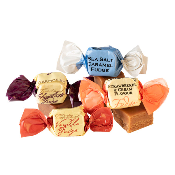 Abbeygreen handgert fudge, blandaðar bragðtegundir 200g