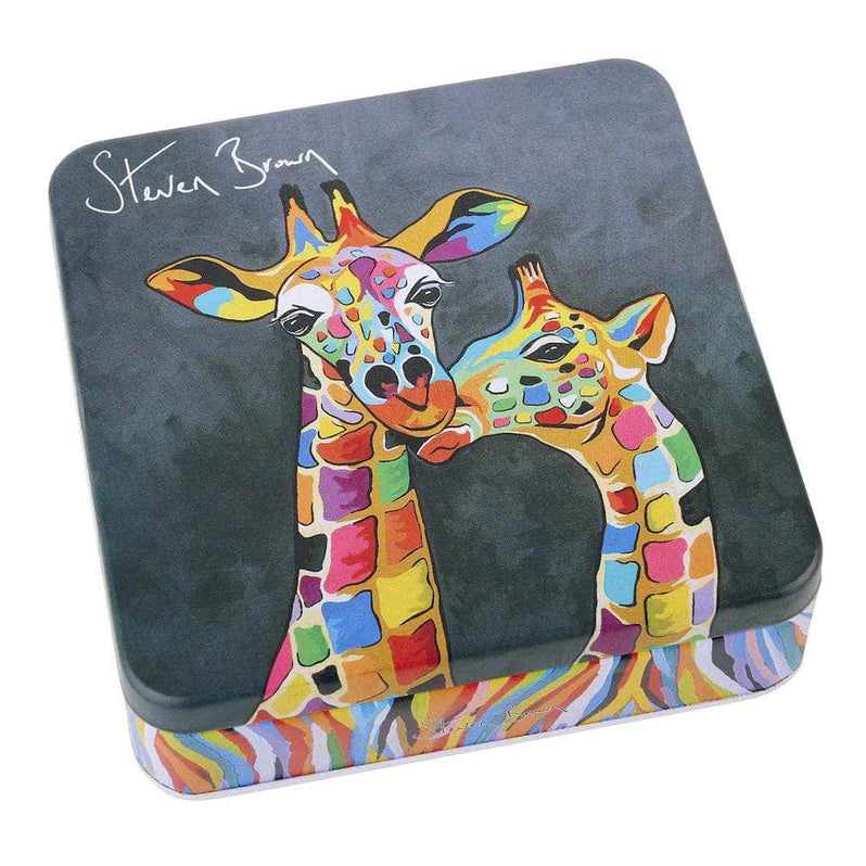 Vanillu fudge molar frá Gardiners of Scotland. Í málmöskju með gíraffamynd, 200g