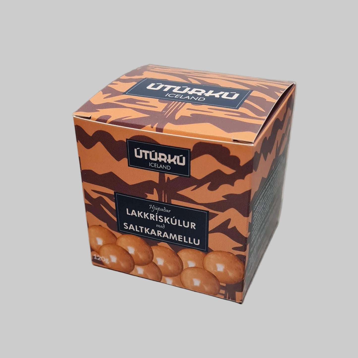 ÚTÚRKÚ súkkulaðihjúpaður saltlakkrís með saltkaramellu 120g