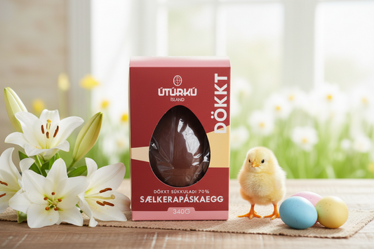 ÚTÚRKÚ páskaegg - dökkt súkkulaði - 340g