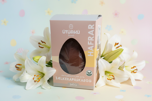ÚTÚRKÚ páskaegg - VEGAN haframjólkursúkkulaði - 340g