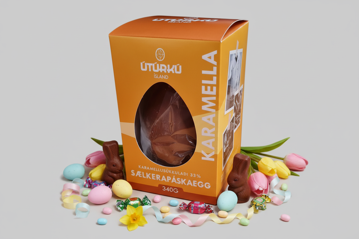 ÚTÚRKÚ páskaegg - karamellusúkkulaði - 340g