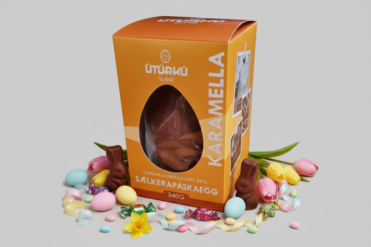 ÚTÚRKÚ páskaegg - karamellusúkkulaði - 340g