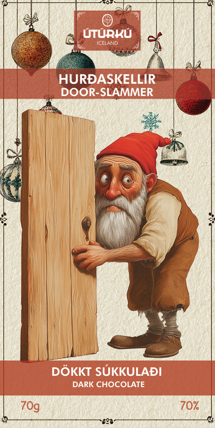 Hurðaskellir dökkt súkkulaði, 70g