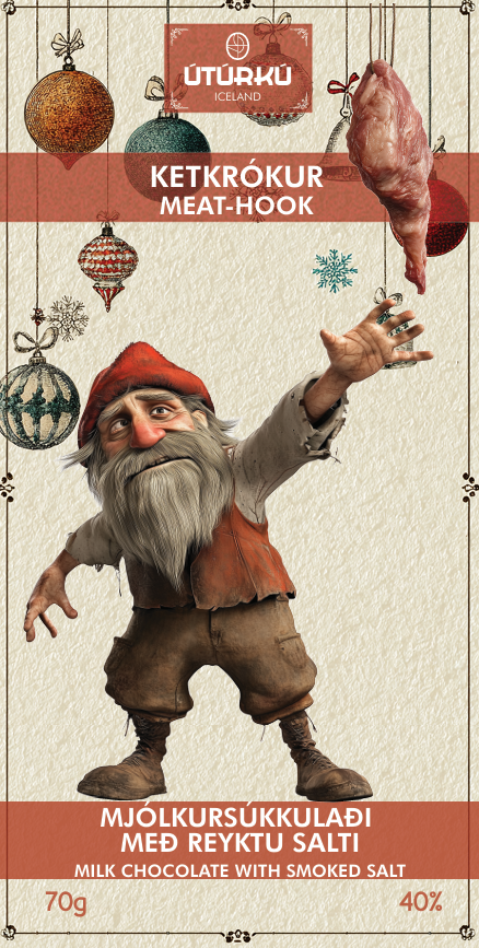 Ketkrókur mjólkursúkkulaði með reyktu salti 70g