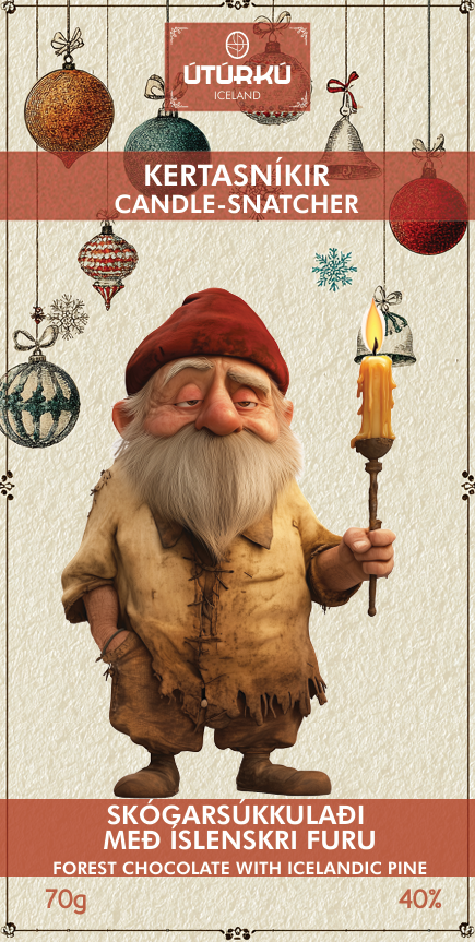 Kertasníkir skógarsúkkulaði með íslenskri lindifuru 70g