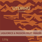 ÚTÚRKÚ súkkulaðihjúpaður saltlakkrís með passion fruit 120g